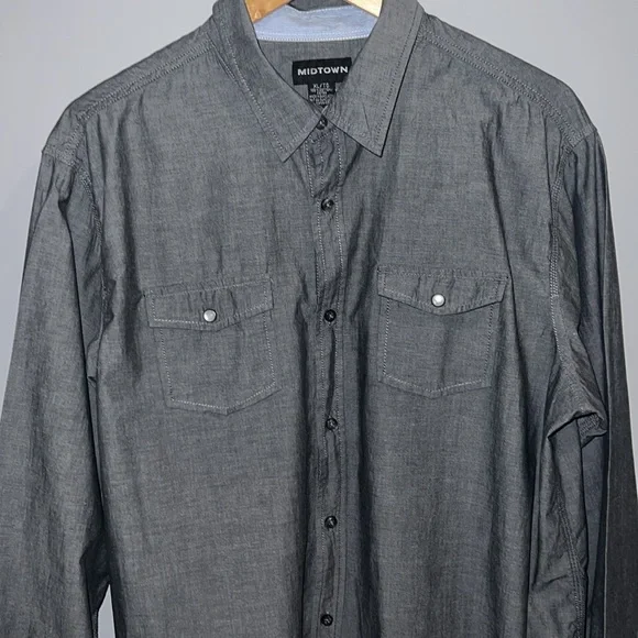 CASUAL L/S BUTTON DOWN SHIRT (XL) - Picture 3 of 11